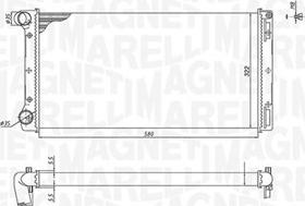 Magneti Marelli 350213168000 - Hladnjak, hladjenje motora www.molydon.hr