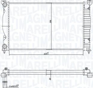 Magneti Marelli 350213168200 - Hladnjak, hladjenje motora www.molydon.hr