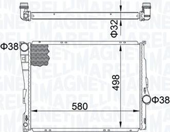 Magneti Marelli 350213163600 - Hladnjak, hladjenje motora www.molydon.hr