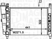 Magneti Marelli 350213162300 - Hladnjak, hladjenje motora www.molydon.hr