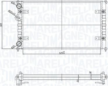 Magneti Marelli 350213167700 - Hladnjak, hladjenje motora www.molydon.hr