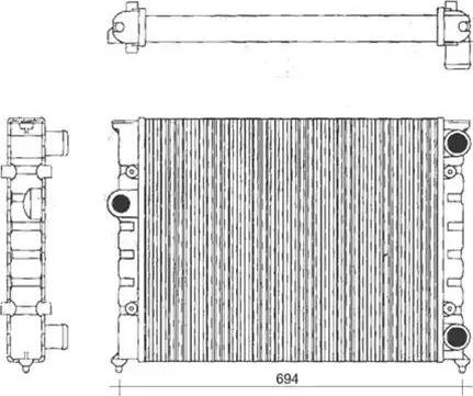 Magneti Marelli 350213104200 - Hladnjak, hladjenje motora www.molydon.hr