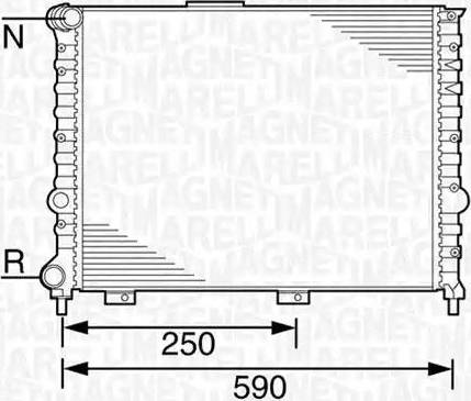 Magneti Marelli 350213100400 - Hladnjak, hladjenje motora www.molydon.hr