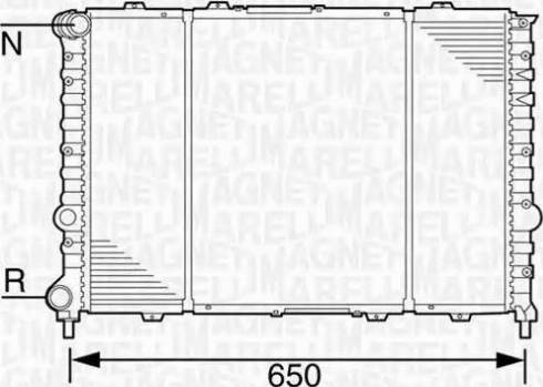 Magneti Marelli 350213100600 - Hladnjak, hladjenje motora www.molydon.hr