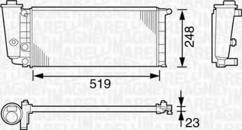 Magneti Marelli 350213101003 - Hladnjak, hladjenje motora www.molydon.hr