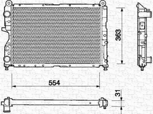 Magneti Marelli 350213108000 - Hladnjak, hladjenje motora www.molydon.hr