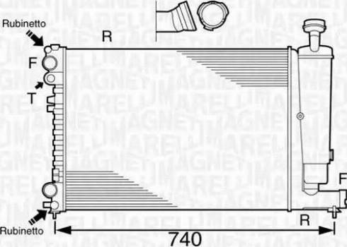 Magneti Marelli 350213102500 - Hladnjak, hladjenje motora www.molydon.hr