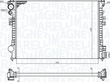 Magneti Marelli 350213102700 - Hladnjak, hladjenje motora www.molydon.hr