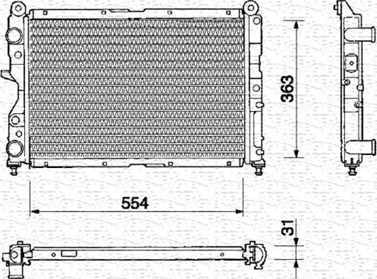 Magneti Marelli 350213107000 - Hladnjak, hladjenje motora www.molydon.hr