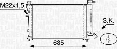 Magneti Marelli 350213119100 - Hladnjak, hladjenje motora www.molydon.hr