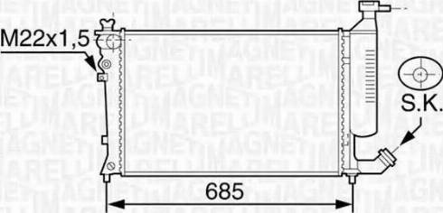 Magneti Marelli 350213119200 - Hladnjak, hladjenje motora www.molydon.hr