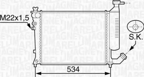 Magneti Marelli 350213118900 - Hladnjak, hladjenje motora www.molydon.hr