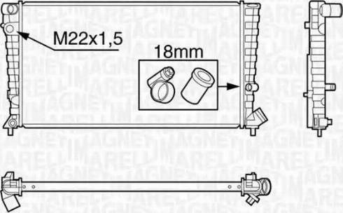 Magneti Marelli 350213118400 - Hladnjak, hladjenje motora www.molydon.hr