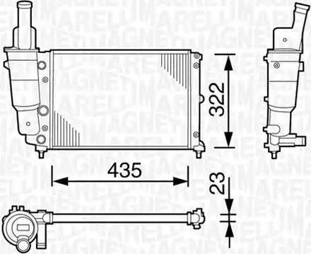 Magneti Marelli 350213113000 - Hladnjak, hladjenje motora www.molydon.hr