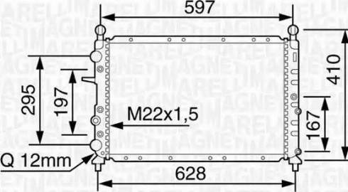 Magneti Marelli 350213117400 - Hladnjak, hladjenje motora www.molydon.hr