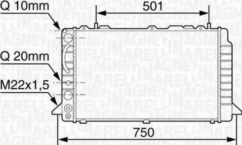 Magneti Marelli 350213117600 - Hladnjak, hladjenje motora www.molydon.hr