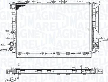 Magneti Marelli 350213189900 - Hladnjak, hladjenje motora www.molydon.hr