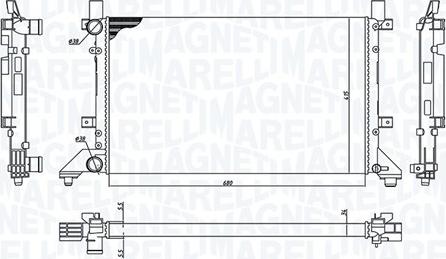 Magneti Marelli 350213189400 - Hladnjak, hladjenje motora www.molydon.hr