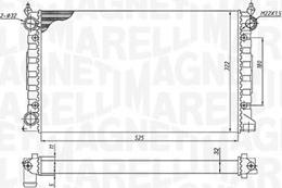 Magneti Marelli 350213189600 - Hladnjak, hladjenje motora www.molydon.hr