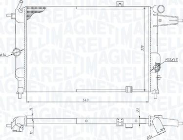 Magneti Marelli 350213189800 - Hladnjak, hladjenje motora www.molydon.hr