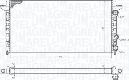 Magneti Marelli 350213189200 - Hladnjak, hladjenje motora www.molydon.hr