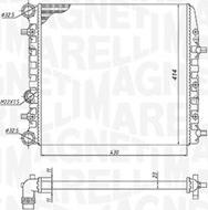 Magneti Marelli 350213184600 - Hladnjak, hladjenje motora www.molydon.hr