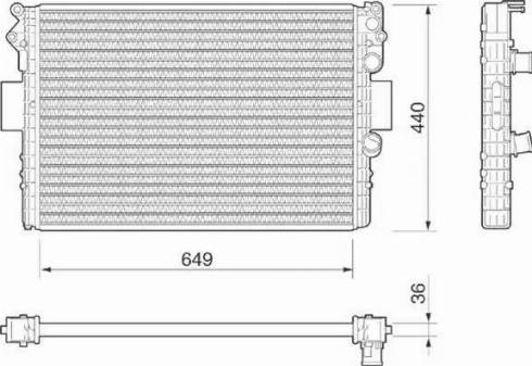 Magneti Marelli 350213184000 - Hladnjak, hladjenje motora www.molydon.hr