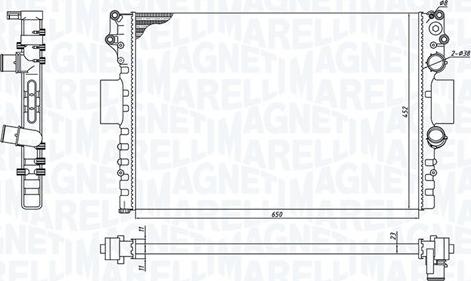 Magneti Marelli 350213184100 - Hladnjak, hladjenje motora www.molydon.hr