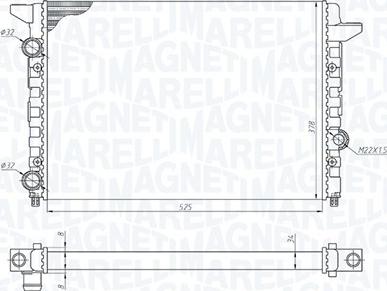 Magneti Marelli 350213185400 - Hladnjak, hladjenje motora www.molydon.hr