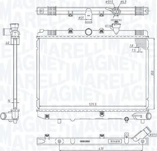 Magneti Marelli 350213185600 - Hladnjak, hladjenje motora www.molydon.hr