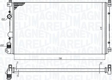 Magneti Marelli 350213185100 - Hladnjak, hladjenje motora www.molydon.hr