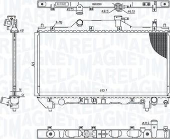 Magneti Marelli 350213186200 - Hladnjak, hladjenje motora www.molydon.hr