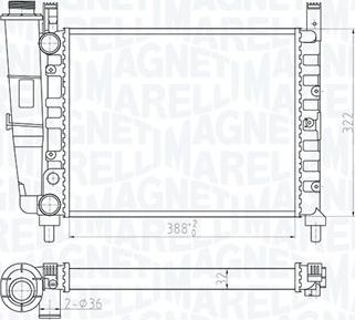 Magneti Marelli 350213180200 - Hladnjak, hladjenje motora www.molydon.hr