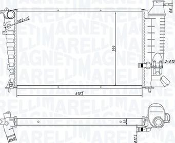 Magneti Marelli 350213181800 - Hladnjak, hladjenje motora www.molydon.hr