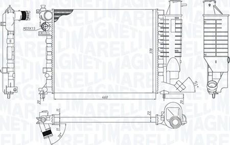 Magneti Marelli 350213188500 - Hladnjak, hladjenje motora www.molydon.hr