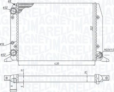 Magneti Marelli 350213188800 - Hladnjak, hladjenje motora www.molydon.hr