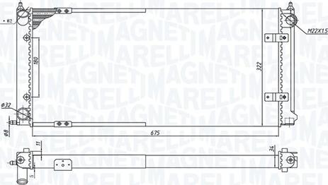 Magneti Marelli 350213188300 - Hladnjak, hladjenje motora www.molydon.hr