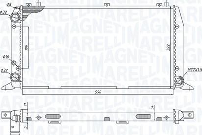 Magneti Marelli 350213188700 - Hladnjak, hladjenje motora www.molydon.hr