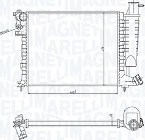 Magneti Marelli 350213183400 - Hladnjak, hladjenje motora www.molydon.hr