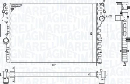 Magneti Marelli 350213183800 - Hladnjak, hladjenje motora www.molydon.hr