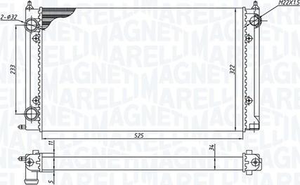 Magneti Marelli 350213187500 - Hladnjak, hladjenje motora www.molydon.hr