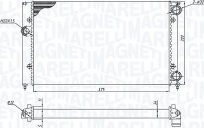 Magneti Marelli 350213187600 - Hladnjak, hladjenje motora www.molydon.hr