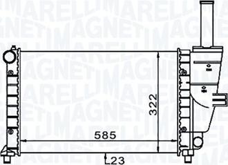 Magneti Marelli 350213187100 - Hladnjak, hladjenje motora www.molydon.hr