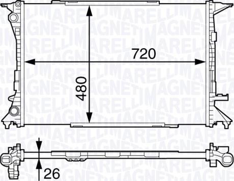 Magneti Marelli 350213139400 - Hladnjak, hladjenje motora www.molydon.hr