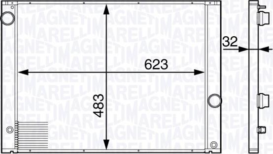 Magneti Marelli 350213139700 - Hladnjak, hladjenje motora www.molydon.hr