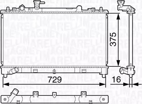 Magneti Marelli 350213134800 - Hladnjak, hladjenje motora www.molydon.hr