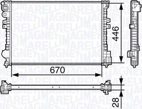 Magneti Marelli 350213131400 - Hladnjak, hladjenje motora www.molydon.hr