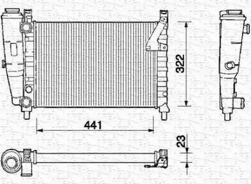 Magneti Marelli 350213131000 - Hladnjak, hladjenje motora www.molydon.hr