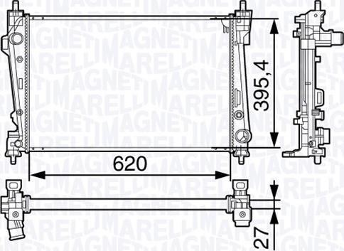 Magneti Marelli 350213131300 - Hladnjak, hladjenje motora www.molydon.hr