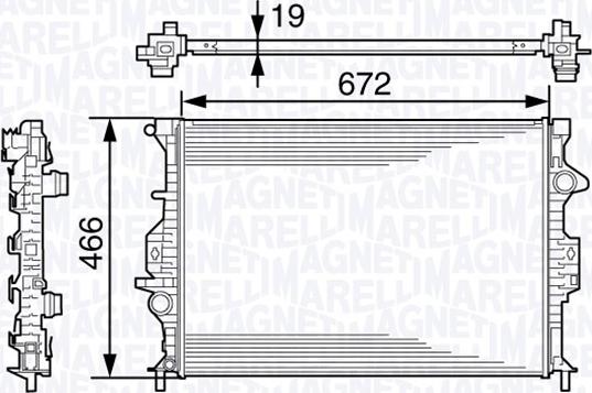 Magneti Marelli 350213138600 - Hladnjak, hladjenje motora www.molydon.hr